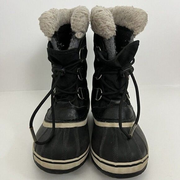 Sorel kids Size 2 Yoot Pac Nylon Black Waterproof Cold Weather Winter Snow Boot - Picture 9 of 9